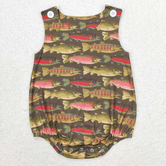 Boys bubble fish romper