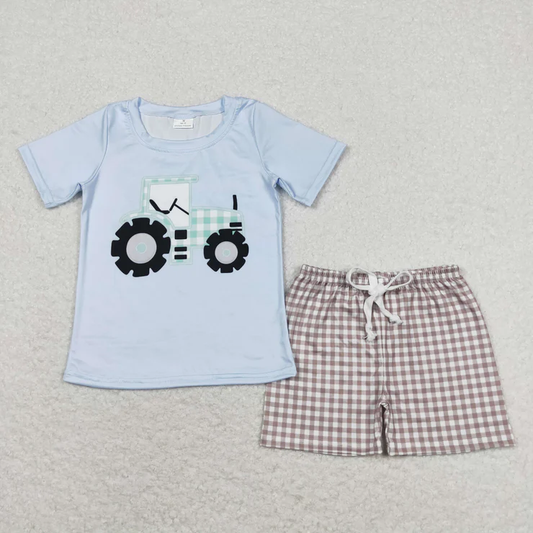 Farm clothes truck toddler boy summer outfit