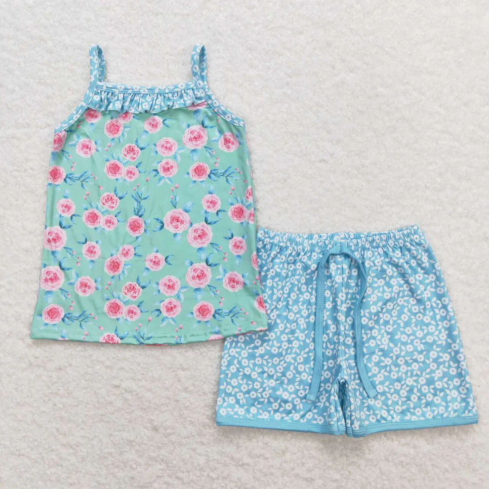 girls summer short set