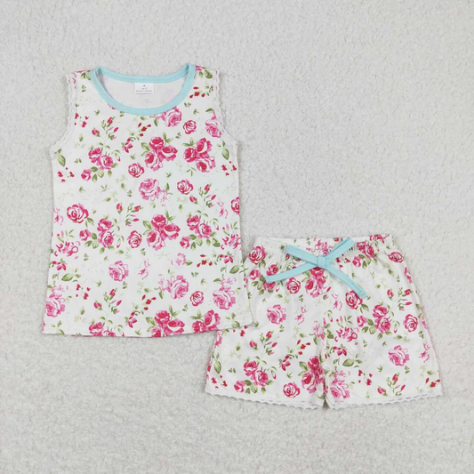 Girls floral boutique clothing set