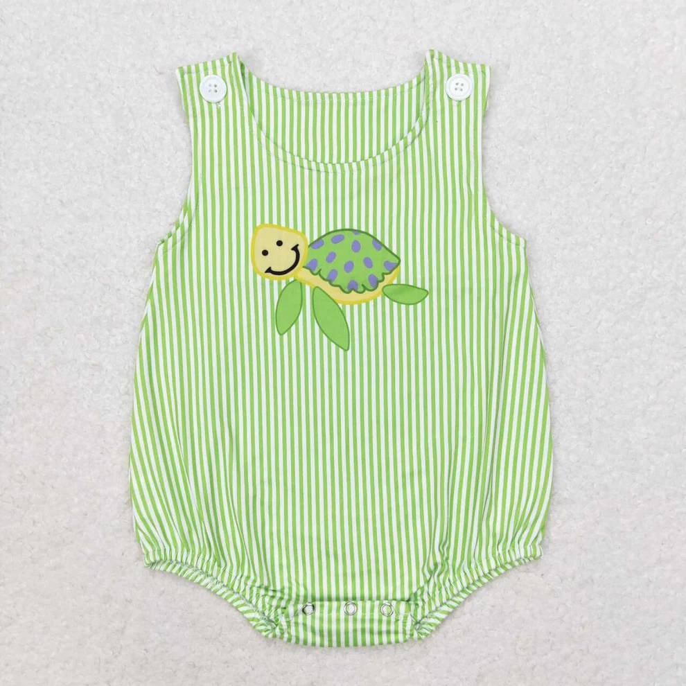 Boys bubble turtle romper