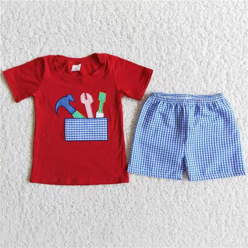 BOYS TOOL EMBROIDERED SET