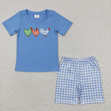 Boys Chicken Summer Shorts Sets